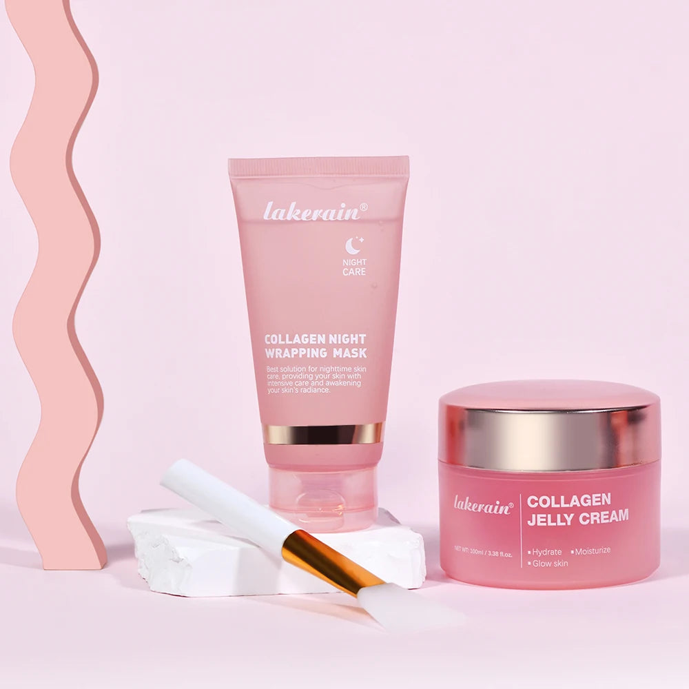 💎🍯 Collagen Jelly Cream Overnight Mask – Hydrolyzed Collagen Peel-Off Wrapping Mask for Hydrating, Firming & Moisturizing Skin