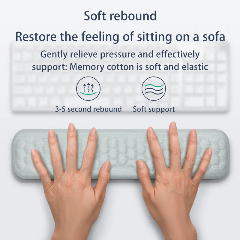 ⌨️🖱️ Ergonomic Memory Foam Keyboard & Mouse Wrist Rest Pad
