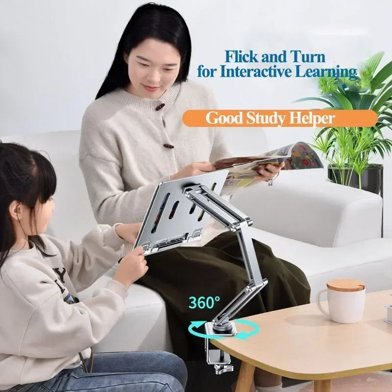 💻🔄 Eary Laptop Arm Mount for Desk – 360° Rotating Adjustable Stand