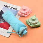 600ml Collapsible Silicone Water Bottle – Portable Foldable Travel Cup 💧✨
