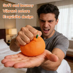 Orange Squishy Stress Ball – Realistic Fruit Sensory Squeeze Toy