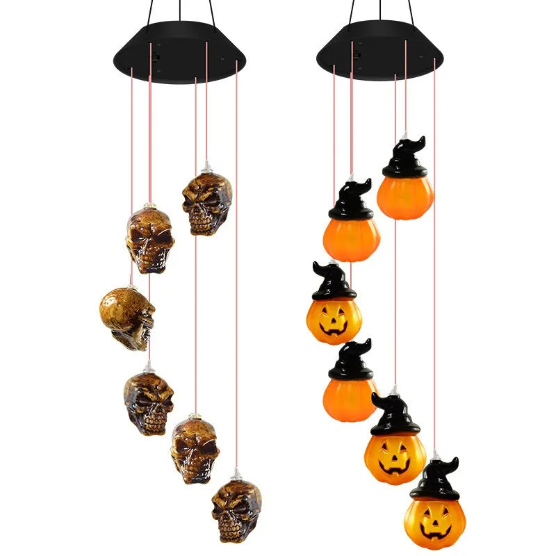 Solar Halloween String Lights – Skull, Ghost & Pumpkin