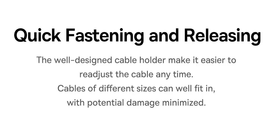 🧲🔌 Baseus Magnetic Cable Organizer Holder – Adjustable Under Desk Clip