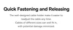 🧲🔌 Baseus Magnetic Cable Organizer Holder – Adjustable Under Desk Clip