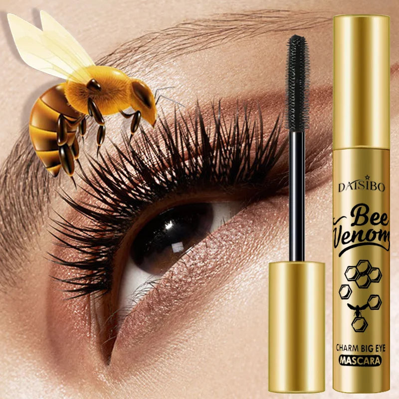 4D Thick, Lengthening, Durable, Waterproof, and Sweat-proof Curly Eye Mascara, thick black, not easy to get dizzy