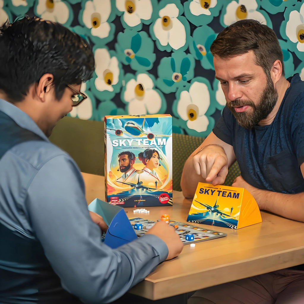 Sky Team – Cooperative 2-Player Strategy Board Game | Land the Plane Challenge | Ages 14+ | 20-Minute Thrill✈️🎲