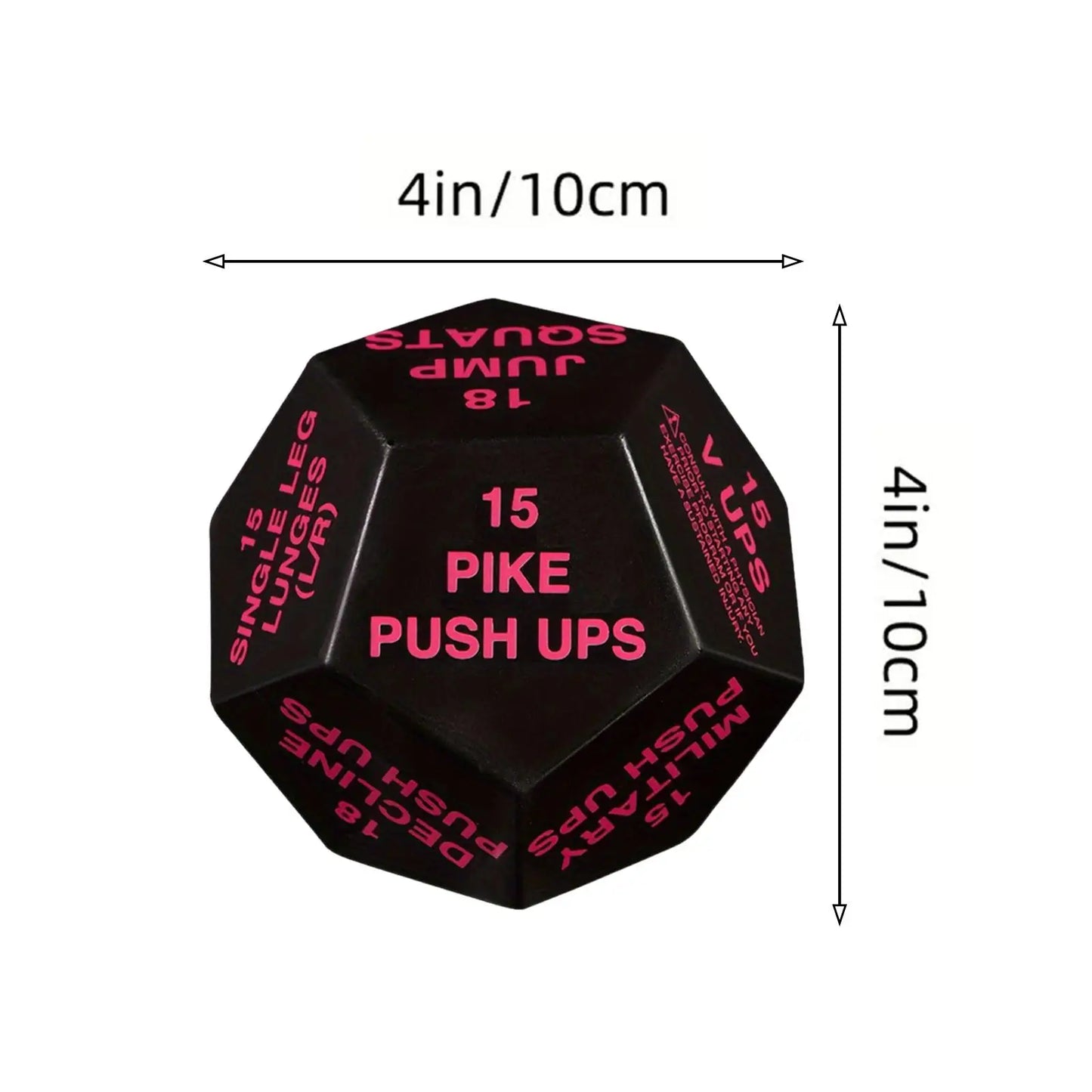 Cardio Plyometrics Stretching Workout Dice