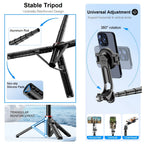 Magnetic Selfie Stick Tripod 51" – MagSafe Compatible Phone Stand