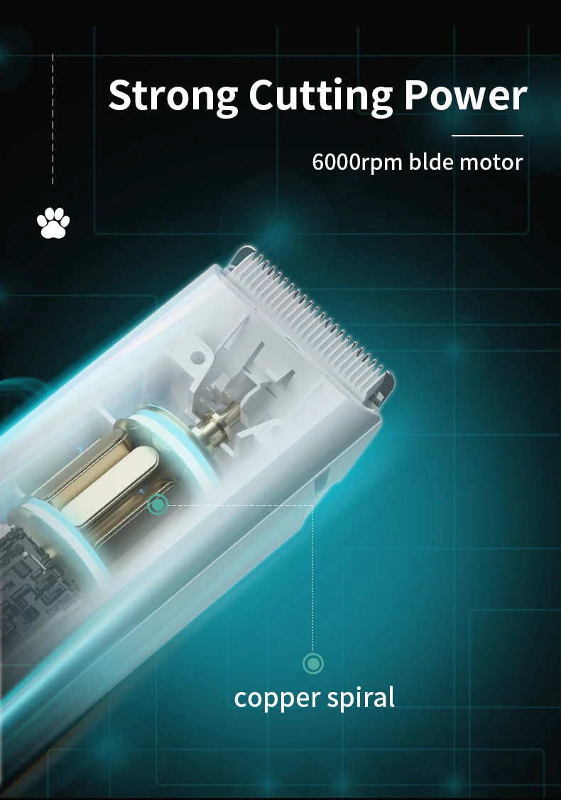 Mute Electric Pet Grooming Clippers for Kittens & Puppies