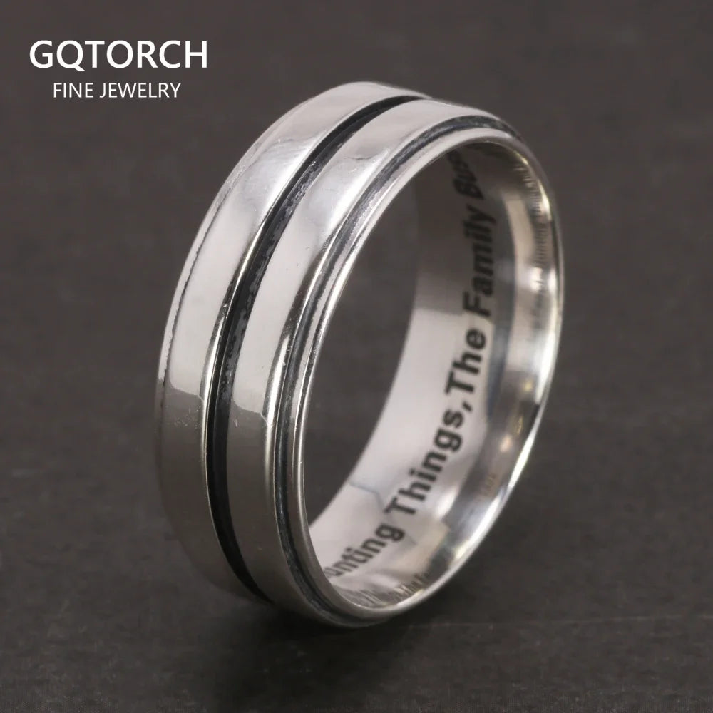 Dean Winchester Ring – 925 Sterling Silver Supernatural Engraved Ring