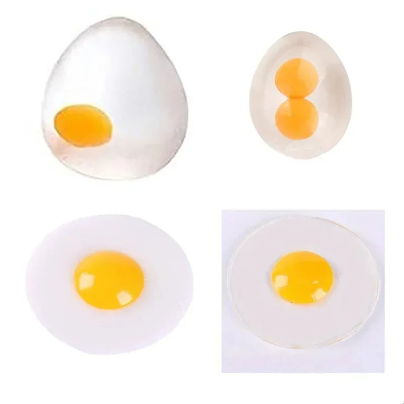 Funky Egg Squishy Ball – Clear Splat Sensory Fidget Toy