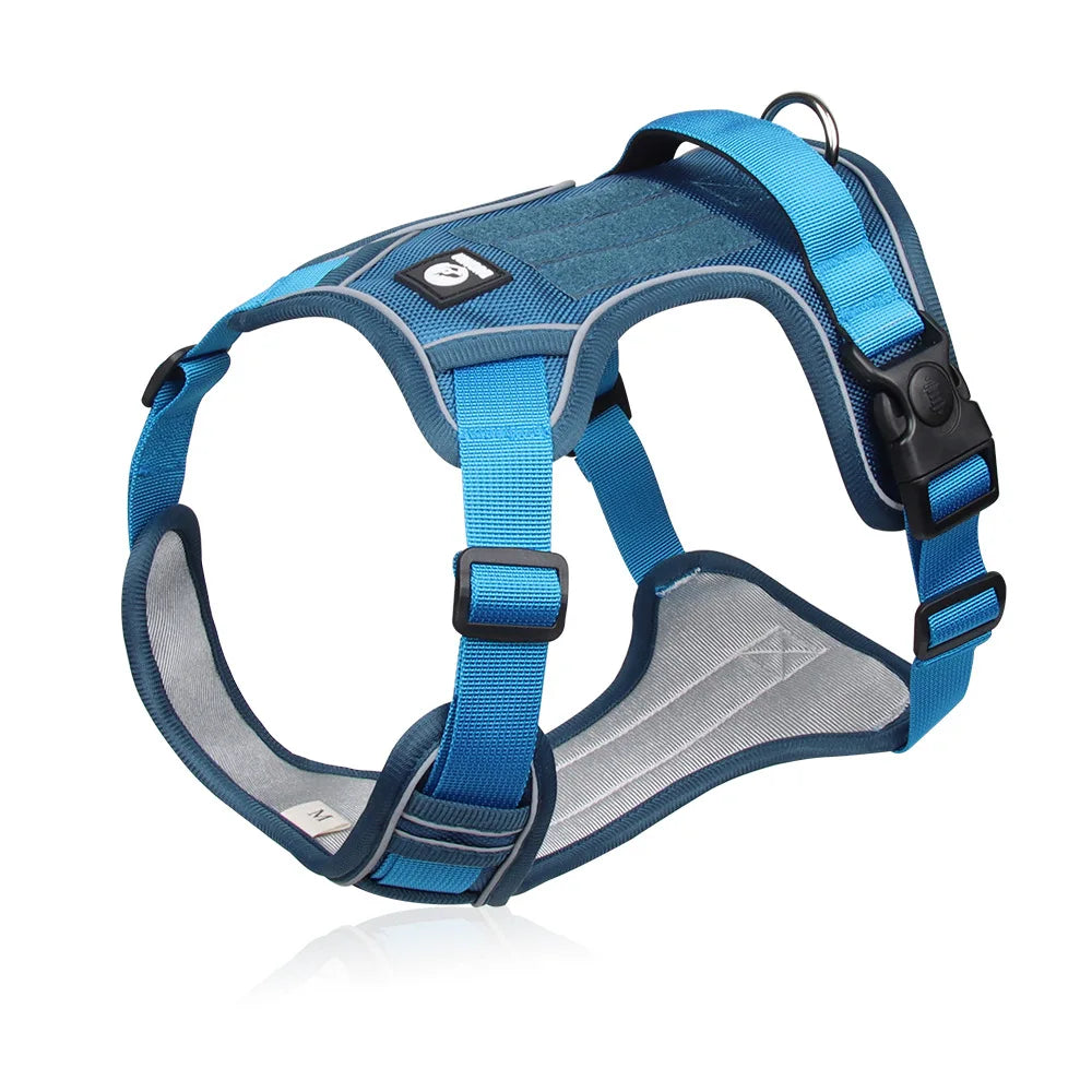🐕🛡️ Reflective Tactical Dog Harness – 1680D Waterproof Vest