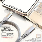 MFi Certified USB-C to Lightning Fast Charging Cable 20W – Nylon Braided (1PC / 2PCS)