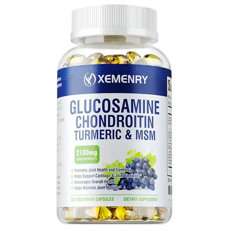 Glucosamine Chondroitin - Supports Healthy Joint Function, Protects Joint Tissue, Relieves Pain, and Improves Mobility