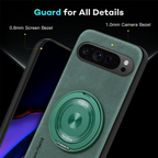 🧲💼📱 Magnetic 360° Metal Ring Leather Case for Google Pixel