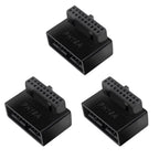 USB 3.0 Motherboard Header Adapter 19P/20P 90° Desktop Converter
