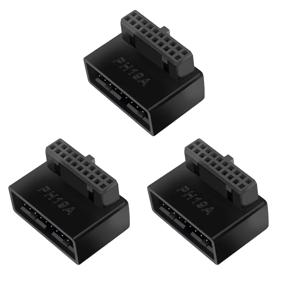 USB 3.0 Motherboard Header Adapter 19P/20P 90° Desktop Converter