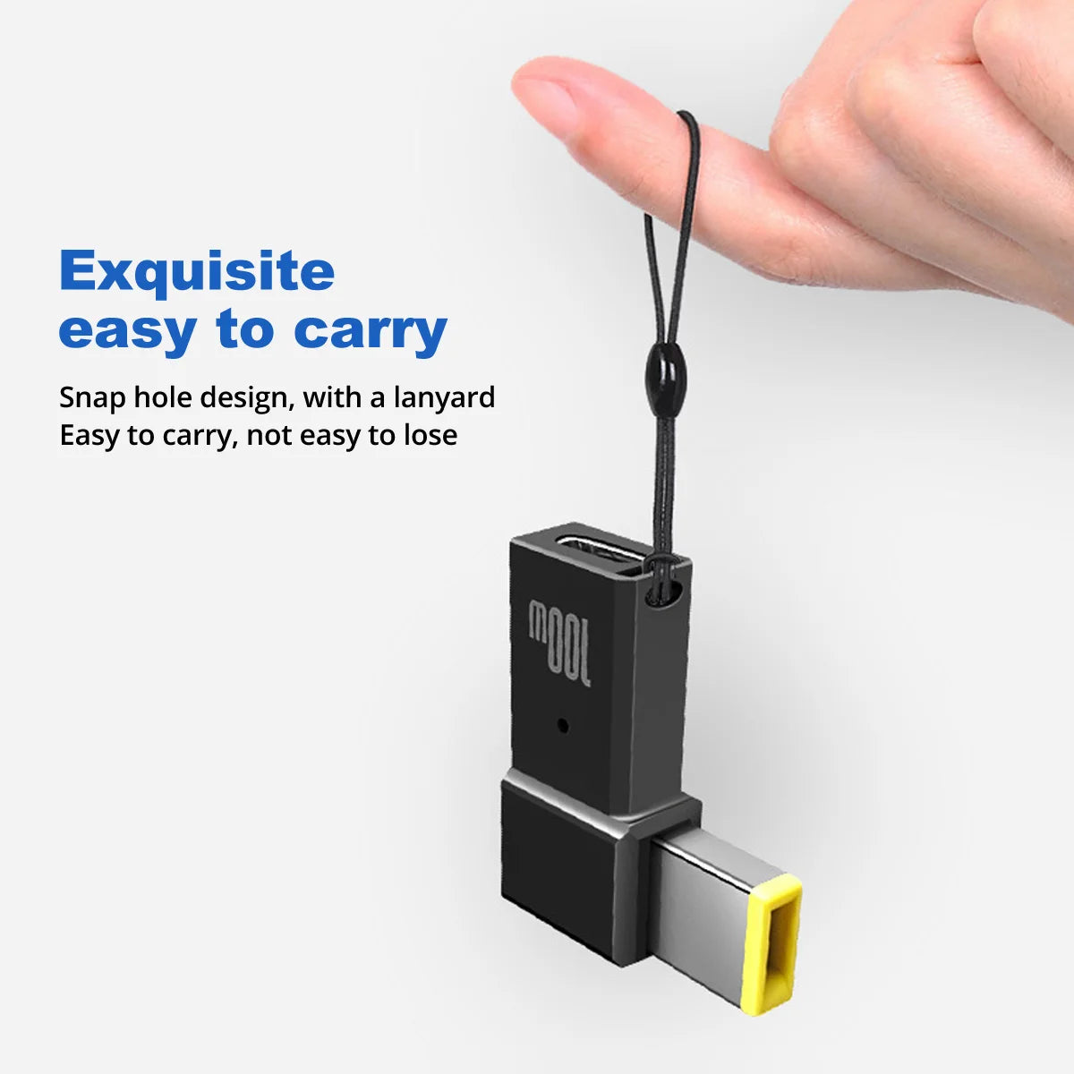 PD 100W USB Type-C Female to DC Male Adapter for Lenovo ThinkPad | Fast Charging Cable Converter Square PD Plug