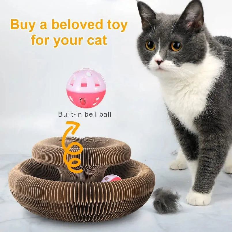 🐱🌀 Foldable Magic Organ Cat Scratching Board & Bed