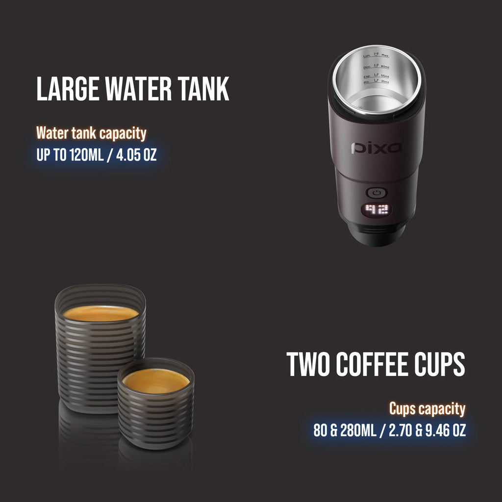 ☕⚡ WACACO PIXAPRESSO Portable Electric Espresso Machine | Coffee Maker for Ground Coffee & NS Capsules 🚀 | Travel Espresso Maker