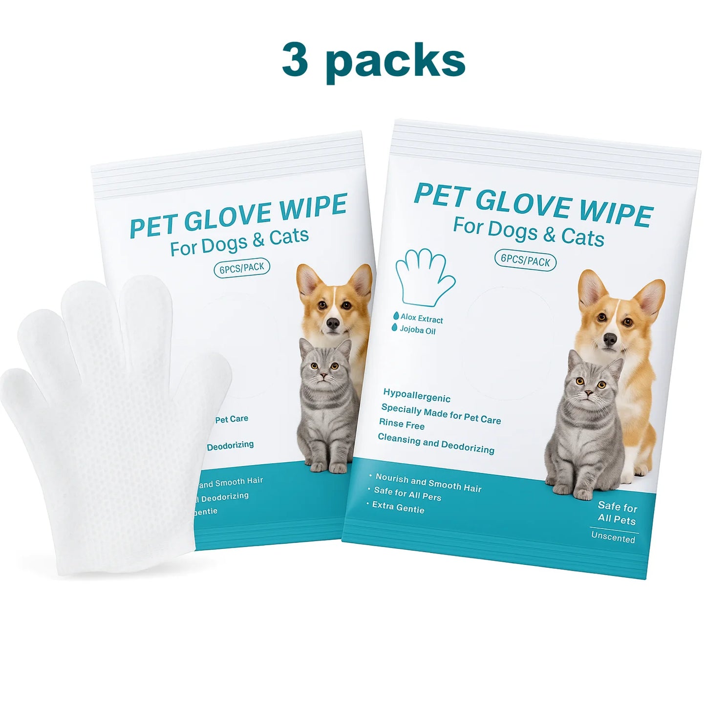 Pet supplies, pet disposable gloves, bathing and cleaning for cats and dogs, dry cleaning, wet wipes, and gloves.