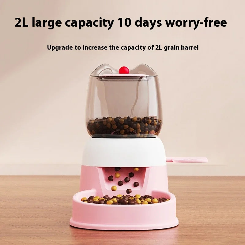 2L Water Fountain  Bowl Automatic Pet Feeder Large Cat Dog Food Dispenser Large Capacity Pet  Bowl Cat Supplies