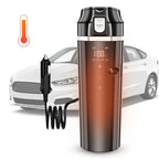 12V/24V Car Heating Cup 500ML – Electric Smart Kettle with LCD Temperature Display 🚗☕✨