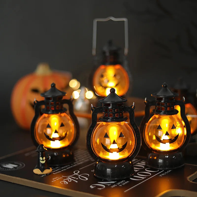 Halloween LED Pumpkin Lantern – Spooky Hanging Décor