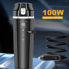12V/24V Car Heating Cup 500ML – Electric Smart Kettle with LCD Temperature Display 🚗☕✨