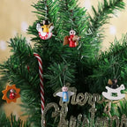 Wooden Christmas Tree Ornaments – Small Festive Pendant Décor