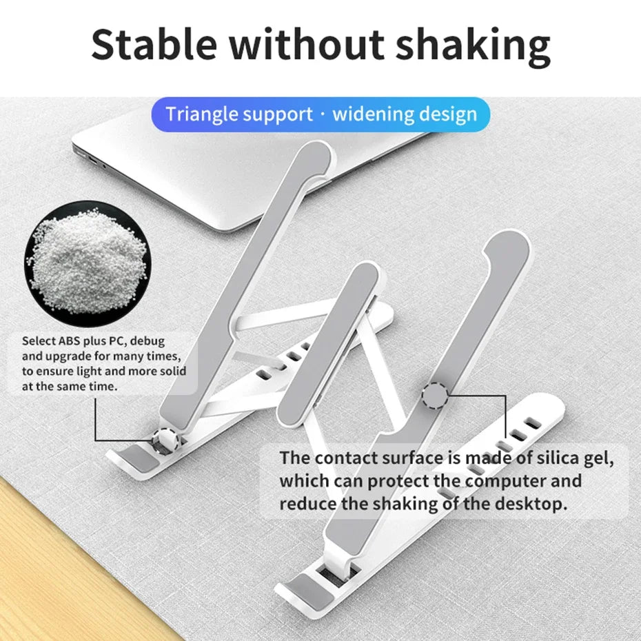 💻📐 Portable Foldable Laptop Stand – Cooling Riser Support Base
