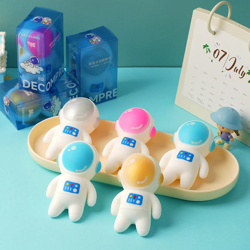 Astronaut Squishy Toy – Kawaii Space Man Sensory Fidget Ball