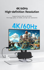 🎮🔗 Hagibis Switch 2 Dock – 4K@60Hz USB-C to HDMI with 100W PD