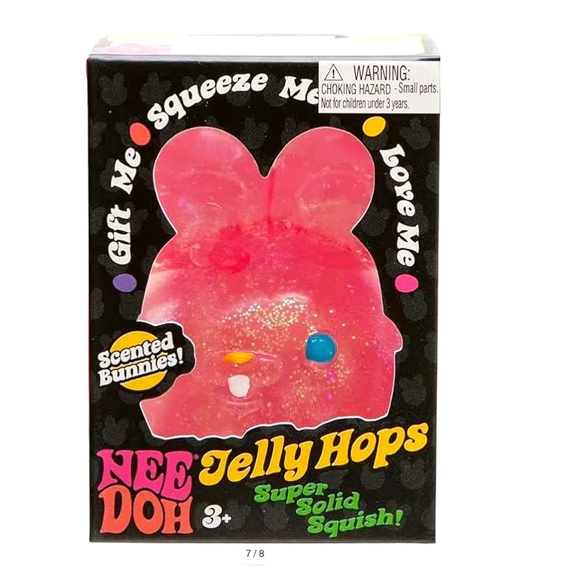 NeeDoh Jelly Hops Bunny Squishy – TPR Sensory Squeeze Toy