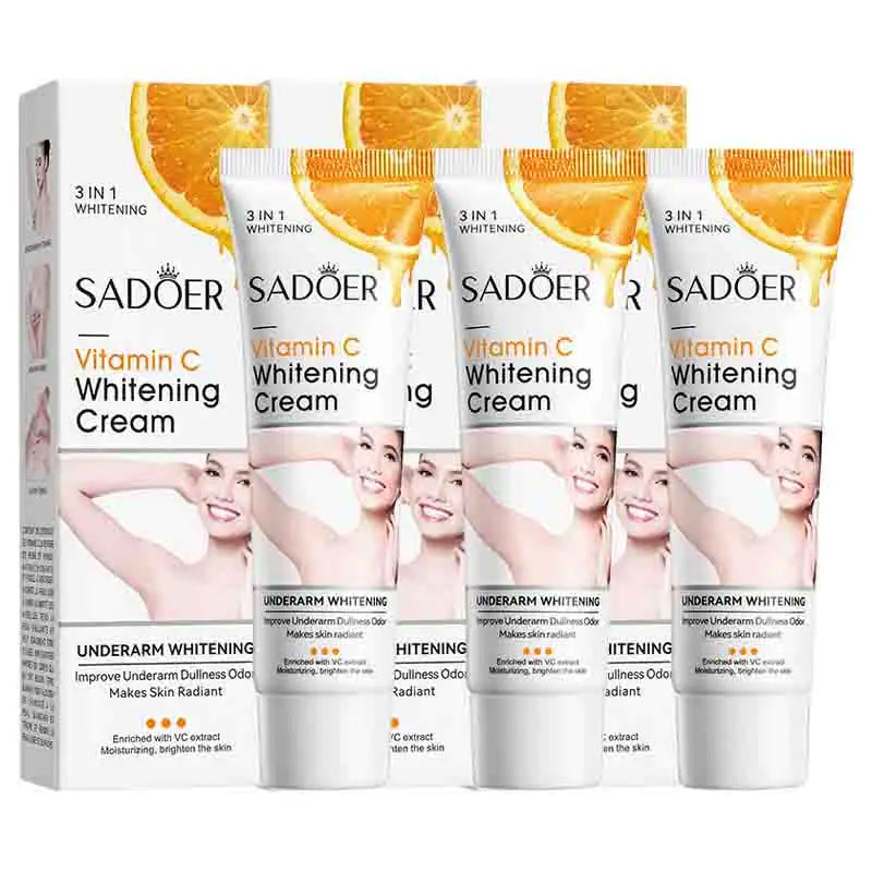 🍊✨ SADOER Vitamin C Body Lotion 💛 | Moisturizing & Brightening Body Care Cream 🧴 | Nourishing Anti-Dry Armpit & Full Body Skincare