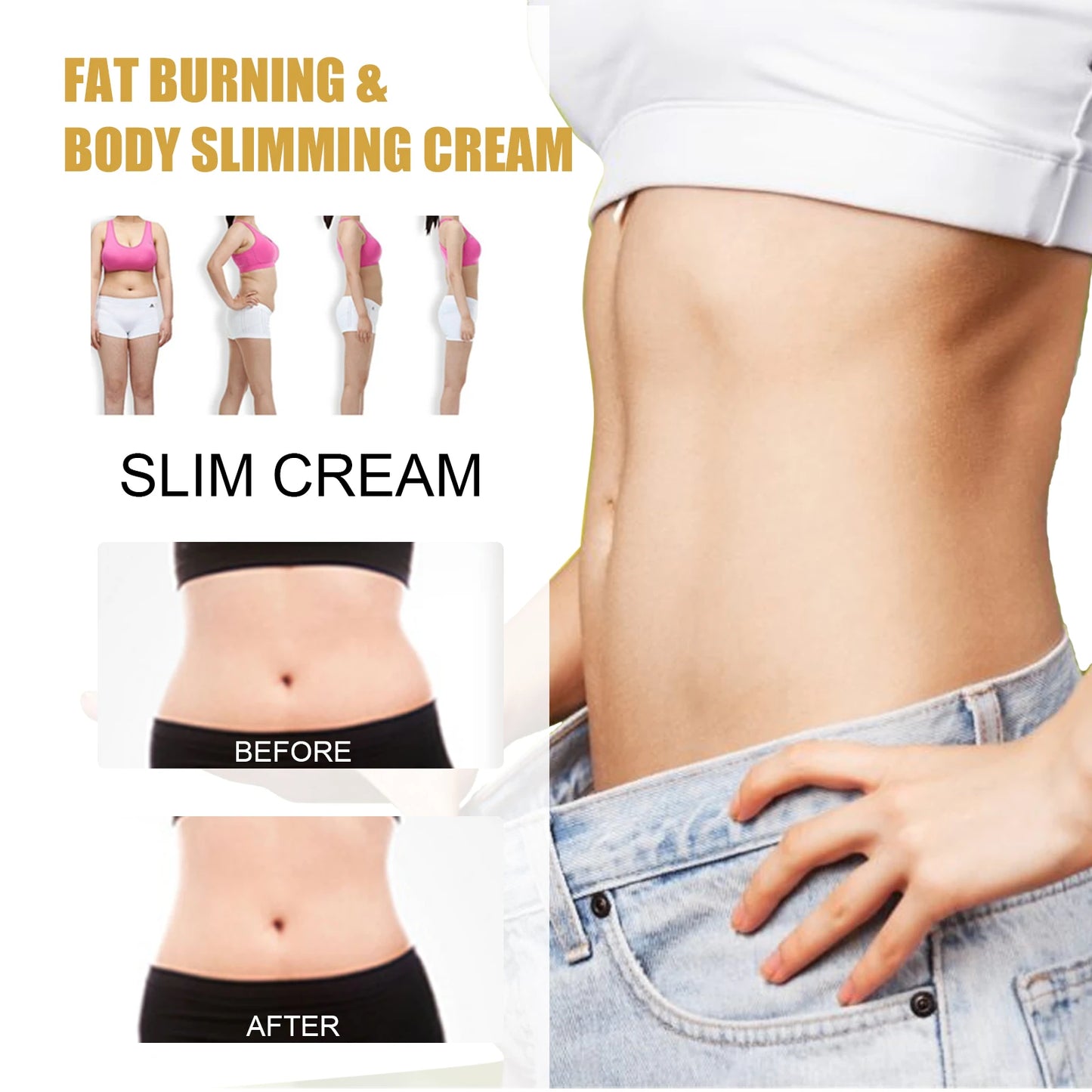 🔥🌿 Ginger Slimming Cream – Fat Burning & Body Contouring | Boost Metabolism & Firm Hydrated Skin