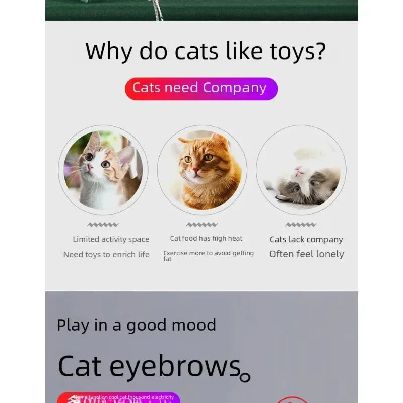 🐱🔴 USB Rechargeable Infrared Laser Cat Toy – Multifunction Interactive Stick