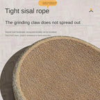 2-in-1 Cat Scratching Board Protects Furniture, Grinding Claw Toys, Oval Sisal Weaving Wear-resistant Cat Nest Cat Accessories