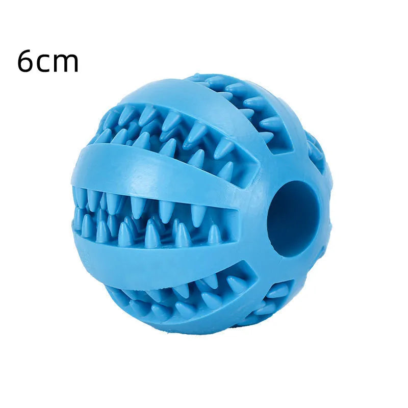 Natural Rubber Dog Chew Toy Ball – Extra-Tough Interactive Treat & Tooth Cleaning Ball 2" (5cm)