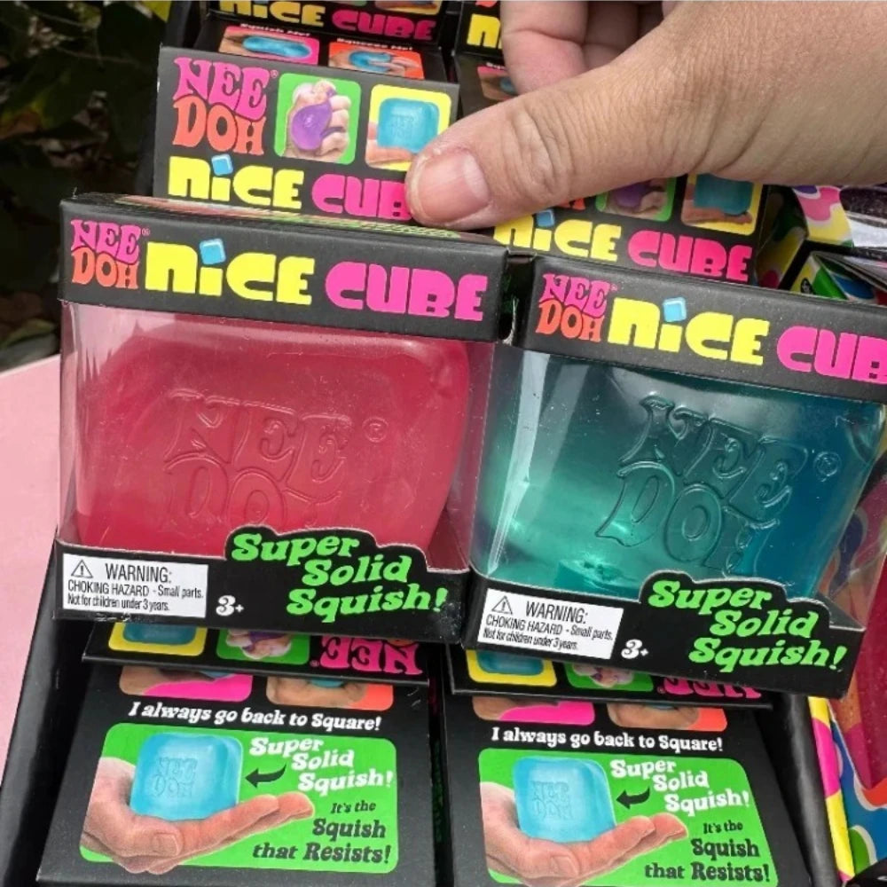 NeeDoh Nice Cube Sensory Fidget Toy – Soft Squishy Stress Cube