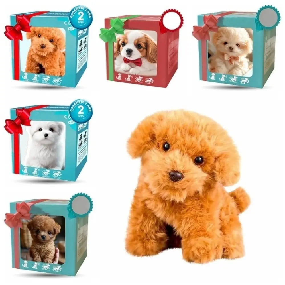 🎁 Birthday Gift Stuffed Animal 🐶 Realistic Robotic Puppy 🤖 Interactive Robot Dog 🐾 Barking, Tail Wagging & Walking Toy 🎂 Kids & Pet Lovers Gift 🎀