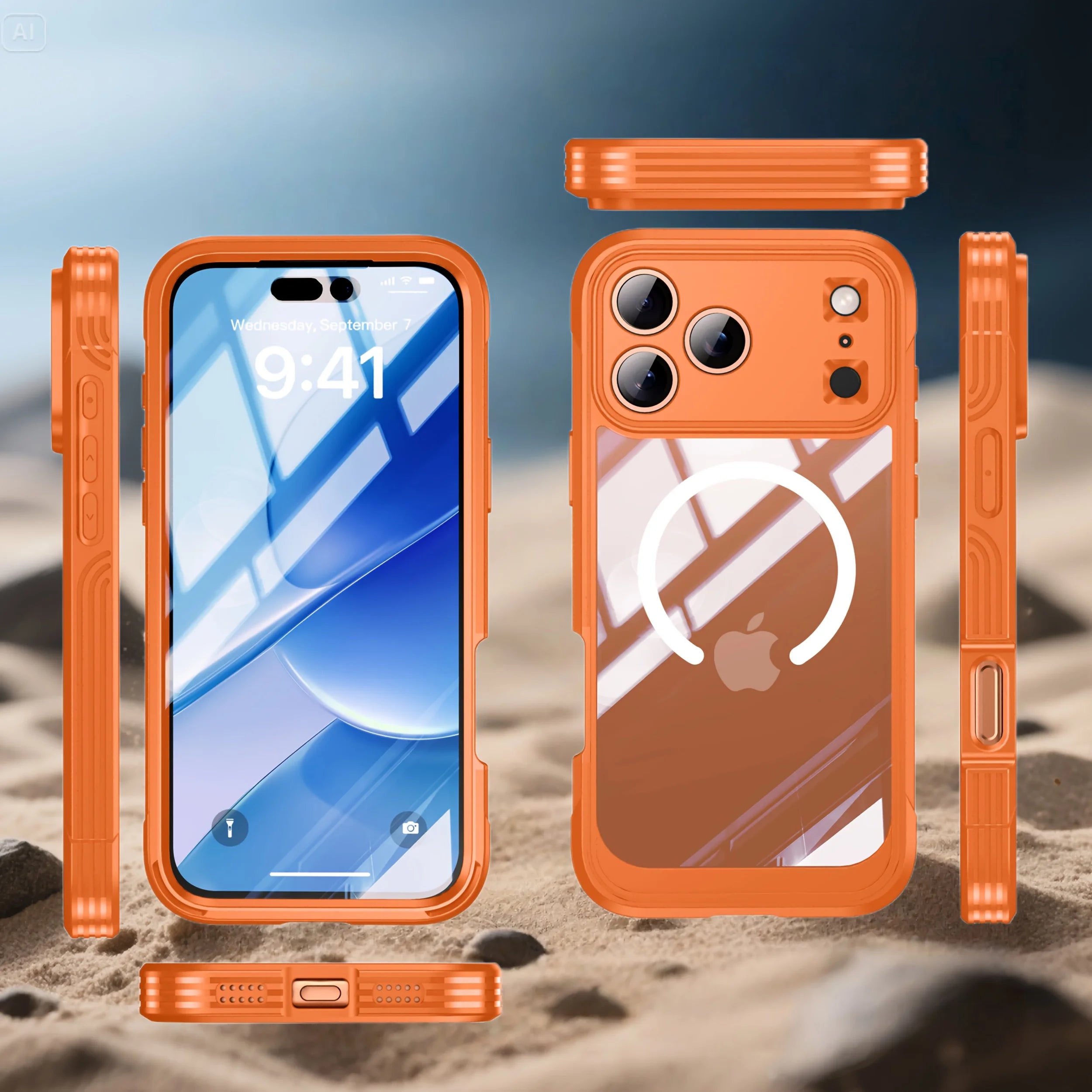 🧲📱 Durable Non-Slip Magnetic Wireless Charging Case for iPhone 17 Series