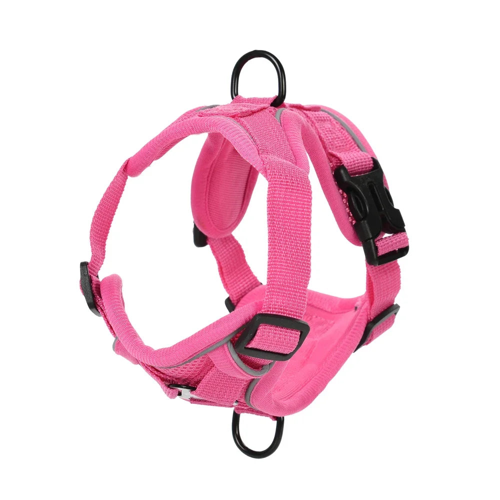 🐾🎽 Tactical Reflective Cat & Small Dog Harness with Leash
