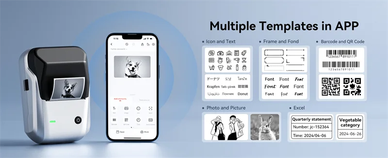 🏷️📱 NIIMBOT B1 Portable Thermal Label Printer – 2 Inch Bluetooth Sticker Maker
