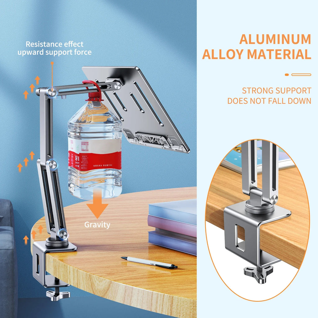 💻🔄 Eary Laptop Arm Mount for Desk – 360° Rotating Adjustable Stand