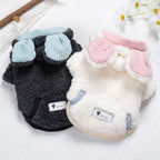Warm Plush Pet Dog Jacket Coat Bear Pattern Dog Clothes Winter Puppy Costumes