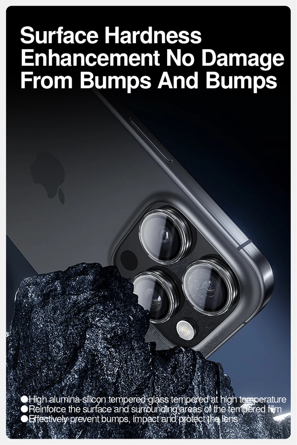 SmartDevil Camera Lens Glass Protector for iPhone 17 / 16 Pro Max