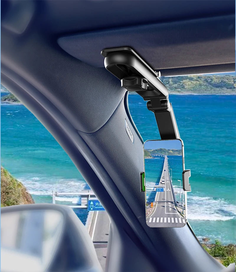 360° Rotating Sun Visor Phone Holder for Car – Universal Mount