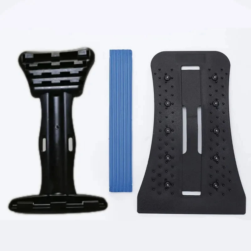 Multi-Level Back Stretcher – Adjustable Lumbar & Cervical Spine Support Massager for Pain Relief💆‍♂️🌈