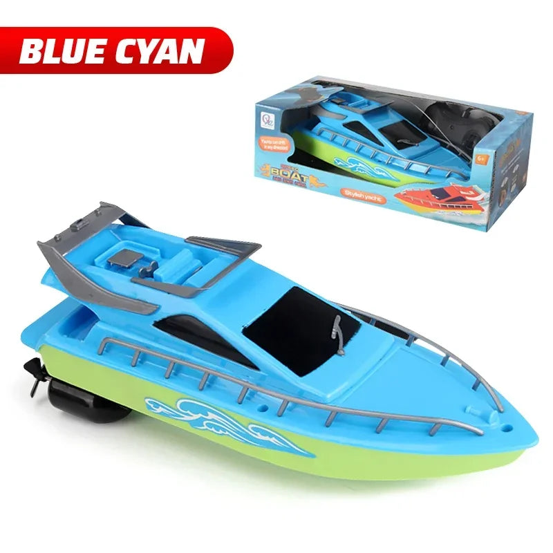 Mini Wireless Remote-controlled Boat High-speed Racing Boat High Speed Remote Control Speedboat Electric Waterproof RC Boat